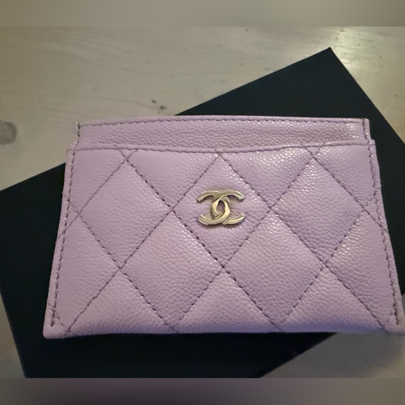 Chanel Light Pink Quilted Card Holder . 100% authentic - Picture 3 of 11